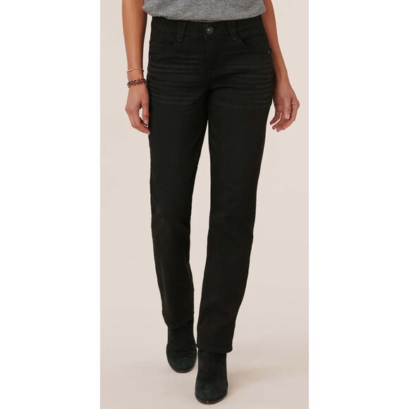 Democracy “Ab” solution Petite Straight Leg Black Jeans 10P - Picture 1 of 8
